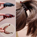 💎Women's 4 Non-Slip Banana Hair Clips - Vintage Oval Leopard Print, Amber and Black