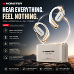 🎧 Monster AC530 Open-Ear Headset | 165H Battery, Bluetooth 6.0, Ultra Comfort Wireless Earbuds