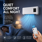 2-in-1 Wall Mounted Air Cooler & Heater with Remote Control