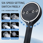 🌟 Powerful Handheld Shower Head – 6 Modes, High Pressure, Rainfall Massage