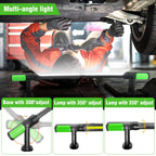 【FathersDayGift】Linkax Rechargeable 2400LM USB Work Light Bar for Mechanics, 4400mAh Battery, Hooks & Magnetic Attachment, LED Car Lights, Vehicle Accessories for Car & Garage Repair Tools