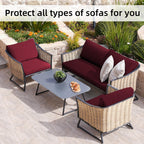 🪑 Stretch Sofa Cushion Covers Set (4 / 8 / 12 PCS)