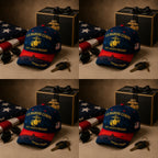 🇺🇸🎖️ U.S. Marine Corps 250th Anniversary Commemorative Cap – Embroidered Eagle, Globe & Anchor with "Semper Fidelis" Motto