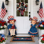 Patriotic Wooden Hanging Door Signs