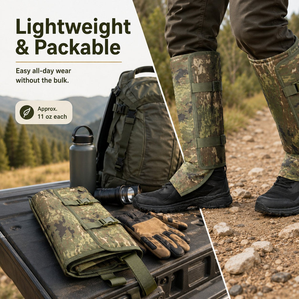 🔥Unisex Adjustable Outdoor Snake-Resistant Leg Gaiters, Abrasion-Resistant Durable Fabric Protective Gear for Hunting, Hiking