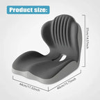 🪑 Memory Foam Seat Cushion – Lumbar Support, Back Pain Relief, Pressure Reduction