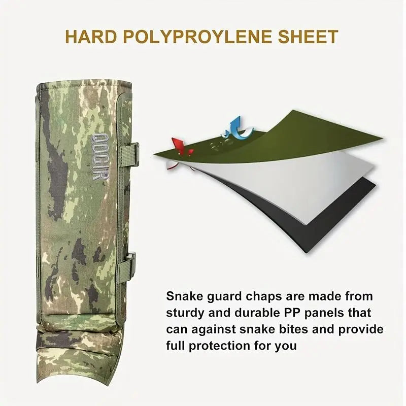 🐍 Snake-Resistant Leg Gaiters – Adjustable, Abrasion-Resistant for Hunting & Hiking