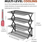 Geesta 2/3/4-Tier Upgraded Collapsible Cooling Rack