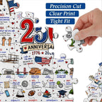 🧩 Patriotic America Jigsaw Puzzle 1000 Pieces🎁Buy 2 Free Shipping
