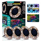 ✨4/8 Pack Solar Outdoor Mosaic Disk Lights, Waterproof Decorative Pathway LED Light