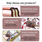 💕Hot sale 49% OFF💖✨ 3PCS New Retro Vintage Vanity Bag, Large Capacity Makeup Organizer for Women