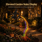 🧙‍♀️ Solar Witch Garden Stake Lights – Halloween Outdoor Decor with Magical Flowing LED Light | Waterproof Auto ON/Off Yard Decoration