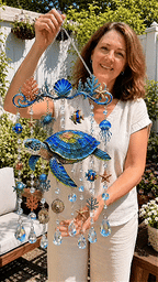 🐋 Ocean-Themed Crystal Wind Chime – Bring the Ocean Glow to Your Garden (📦Buy 2 Free Shipping)