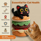 SmartWell Cat Scratcher Mat Self Adhesive Wall Protector 5D Visual Woven Art Anti Scratch Furniture Guard With Free Cat Toy Durable Felt Pad For Indoor Cats Couch Door Sofa Protection
