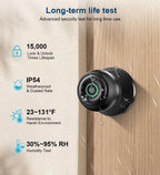 🔒 4-in-1 Fingerprint Smart Door Knob – Keyless Entry, APP Control, Easy Installation（Free shipping）
