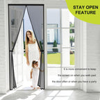 🚪 Self-Sealing Magnetic Screen Door – Hands-Free Entry, Bug-Free Living
