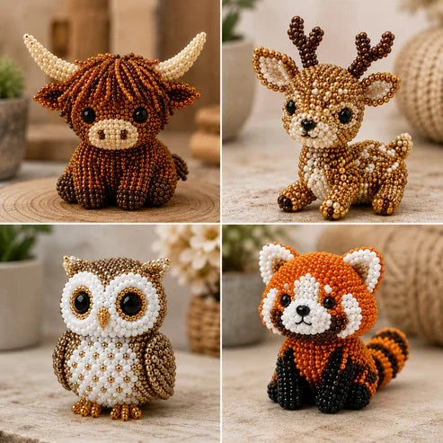 ⏰LAST DAY $20 OFF - 🧵✨ Tiny 3D Beaded Animal DIY Kit!!!