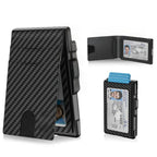 ❤️‍🔥Wallet for Men- Pop Up Case, Cash Slot, and Credit Card Slot - Aluminum Wallet with RFID Blocking, Minimalist Leather Wallet Front Pocket with ID Window