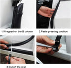 Car Door Seal Strip - 2PCS B-Pillar Seal Strip, Automotive Rubber Frame Universal for Cars, Trucks, SUV, RVs