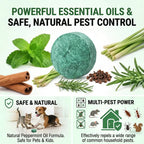 🦟 50% OFF NOW!🔇 🟢 Natural Peppermint Rodent Repellent Tablets – 12 Pack