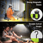 🔥🌟🔦Multifunctional magnetic rechargeable work light💡 Ideal for Mechanic, Car Repair & Garage Use
