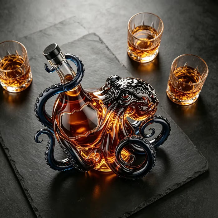 🎁 Father’s Day 50% OFF –  Octopus-style whisky bottle, classic collector's edition 🐙🥃