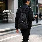 🔥Men's Waterproof Oxford Sling Chest Bag for Travel & Daily Use