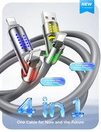 🔌4-in-1 Multi Charging Cable – 240W Fast Charging