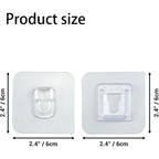 Wall Hooks Hanger - Double Sided Adhesive Suction Cup
