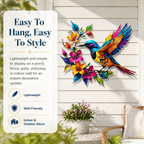 🔥2026 Hot Sale - 🐦Hummingbird Bloom Metal Wall Art