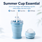 🧊 2-in-1 Ice Maker &amp; Straw Cup – Summer Cup Essential