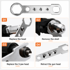 🔧Rivet Gun Adapter, Alloy Steel Electric Handle Tool