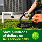 AC Drain Line Cleaner Adapter Evacuates & Unclog AC Drain Line