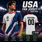 USA National Team Style Soccer Jersey 2026 V-Neck for Fans & Players