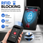 ⚡RFID Blocking Minimalist Pop-Up Wallet | One-Second Card Eject Design & Ultra Slim Pocket Wallet