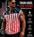 🔥 American Flag Denim Vest USA 250th Birthday Independence Day Sleeveless Unisex Summer Casual Jacket