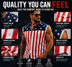 🔥 American Flag Denim Vest USA 250th Birthday Independence Day Sleeveless Unisex Summer Casual Jacket