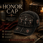 🧢 Bound By Honor Forged In Steel – Knights Templar Cap