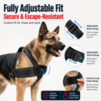 🐾No-Pull Reflective Dog Harness for Medium & Large Dogs, Comfortable Padded Vest with Dual D-Rings, Adjustable Anti-Pull Chest Harness for Walking & Training