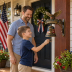 🔔American Eagle 250th Anniversary Doorbell 🇺🇸 ★Handmade, Dimensions: 8''×9''×12''★