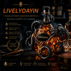 🎁 Father’s Day 49% OFF – Octopus-style whisky bottle, classic collector's edition 🐙🥃