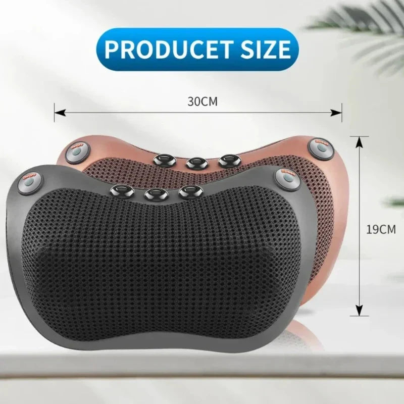 Neck Massager Home Car Neck Cervical Massage Electric Multifunctional Massage Pillow Waist Back Relaxation Device