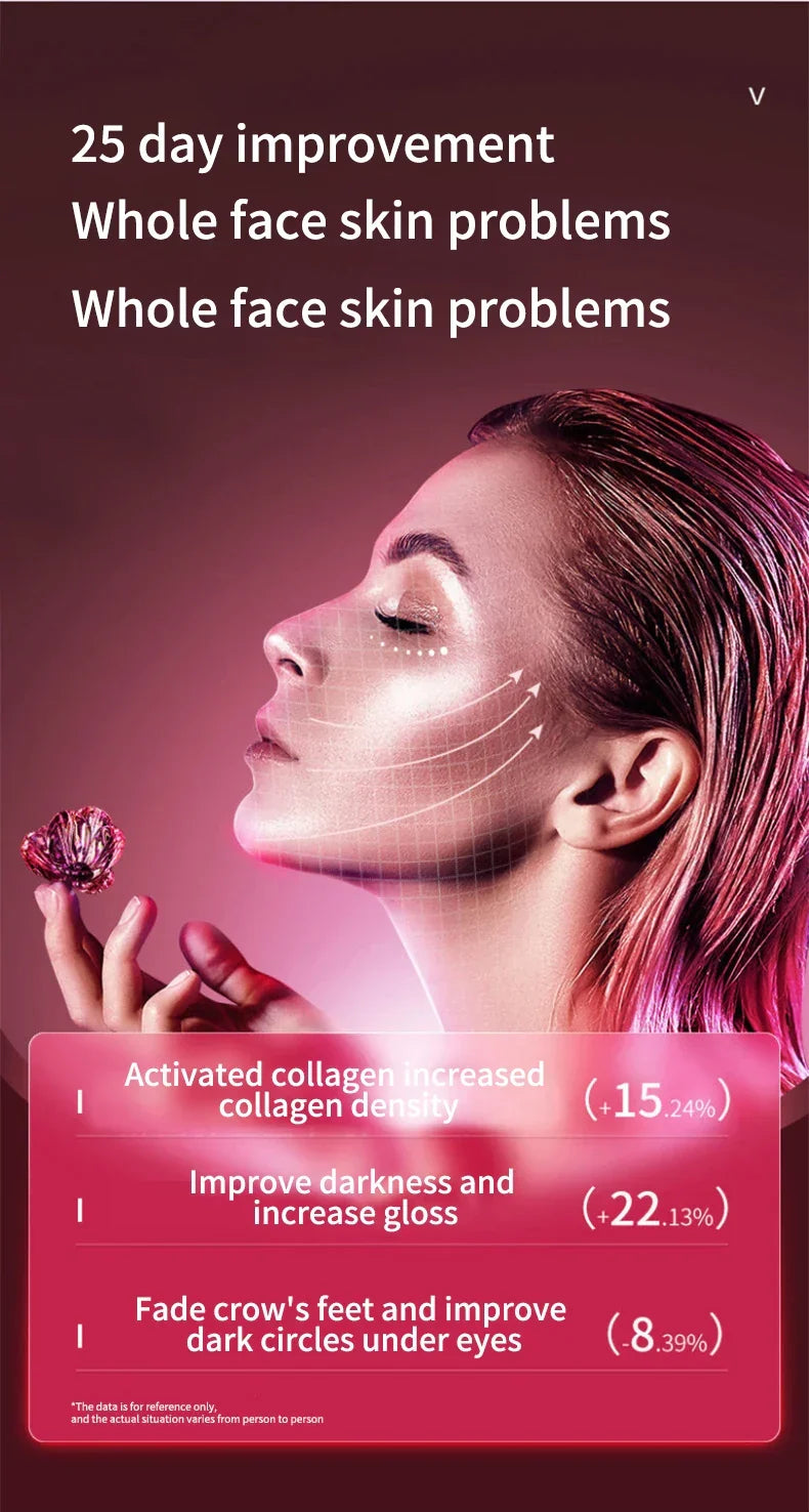 LED Photon Therapy Facial Slimming Vibration Massager Facial Lifting Device Facial Heated Double Chin V Face Vibration Massager