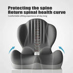 🪑 Memory Foam Seat Cushion – Lumbar Support, Back Pain Relief, Pressure Reduction
