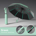 🌂Automatic Folding Umbrella,Portable Rain Umbrella with Loop Buckle, Windproof & Waterproof Umbrella for Men & Women