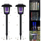 ☀️ 2-in-1 Solar Bug Zapper – UV Mosquito Killer + Soft Pathway Light, Auto Dusk-to-Dawn, IP65