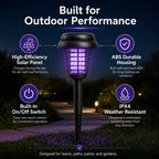 ☀️ 2-in-1 Solar Bug Zapper – UV Mosquito Killer + Soft Pathway Light, Auto Dusk-to-Dawn, IP65