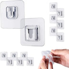 Wall Hooks Hanger - Double Sided Adhesive Suction Cup