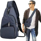 Men's Waterproof Oxford Sling Chest Bag for Travel & Daily Use