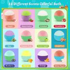🛁 Natural Bath Bombs for Kids with Mega Bubbles & Surprise Inside 🥚✨